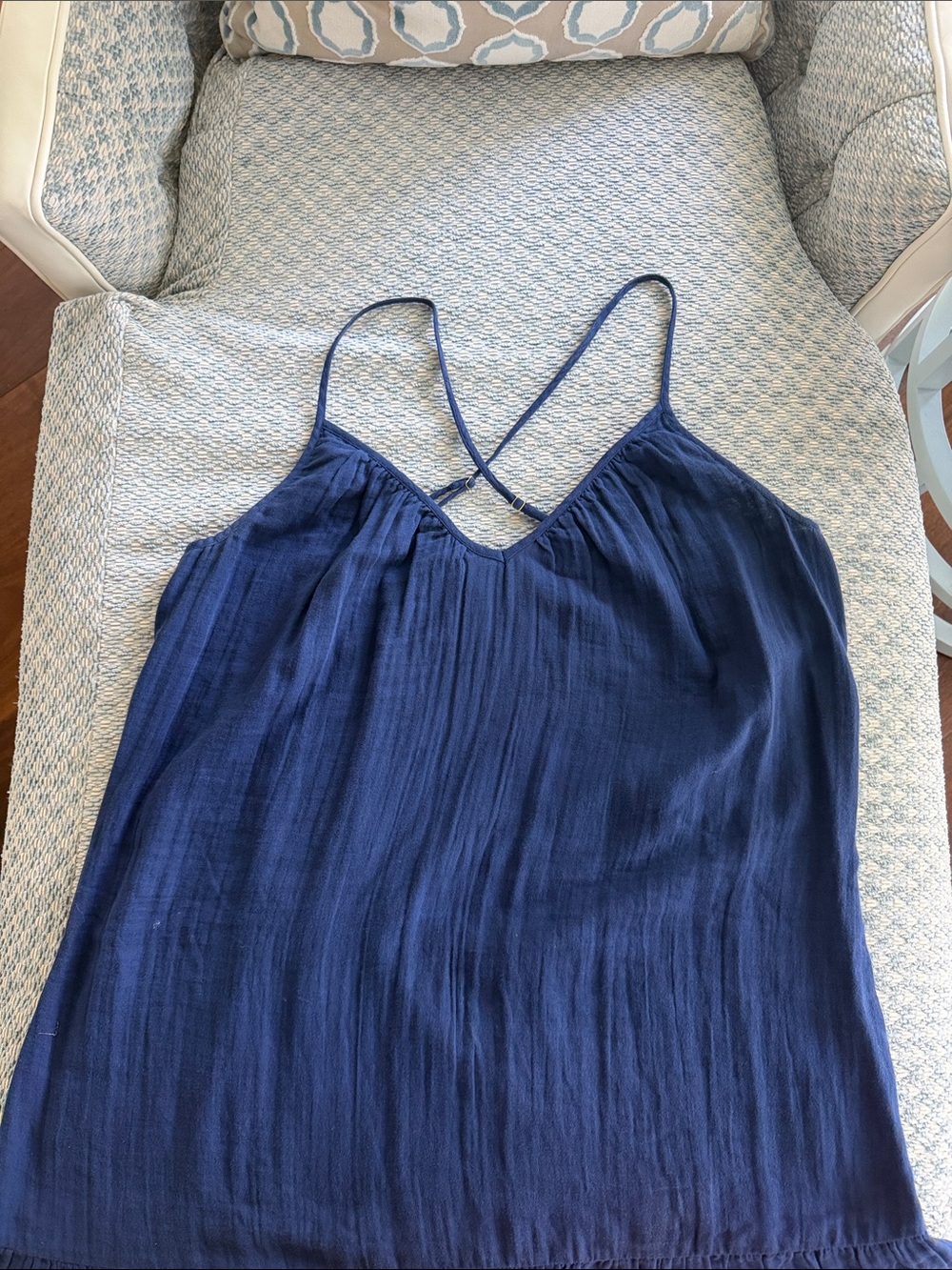 Vineyard Vines Navy Crossback Spaghetti Strap Top